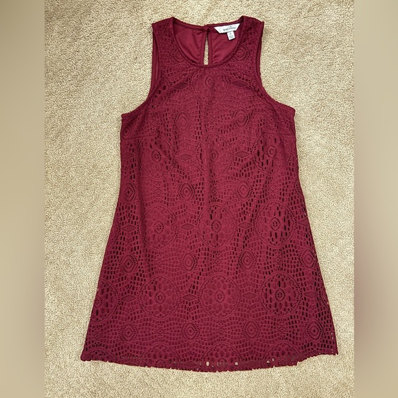 Dark Red Tank Style Dress - Picture 1 of 4